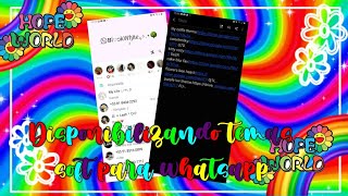 ⩇⩇ ،،̲  Disponibilizando temas soft para whatsapp˖ ۫ ،،̲ 🌳 screenshot 4