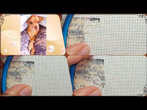 Процесс вышивки крестом🪡//Cross-stitch