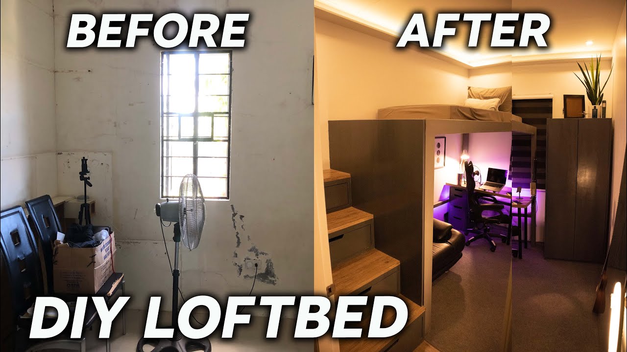 DIY LOFT BED ROOM MAKEOVER | SMALL BUDGET GAMING ROOM Philippines 2020