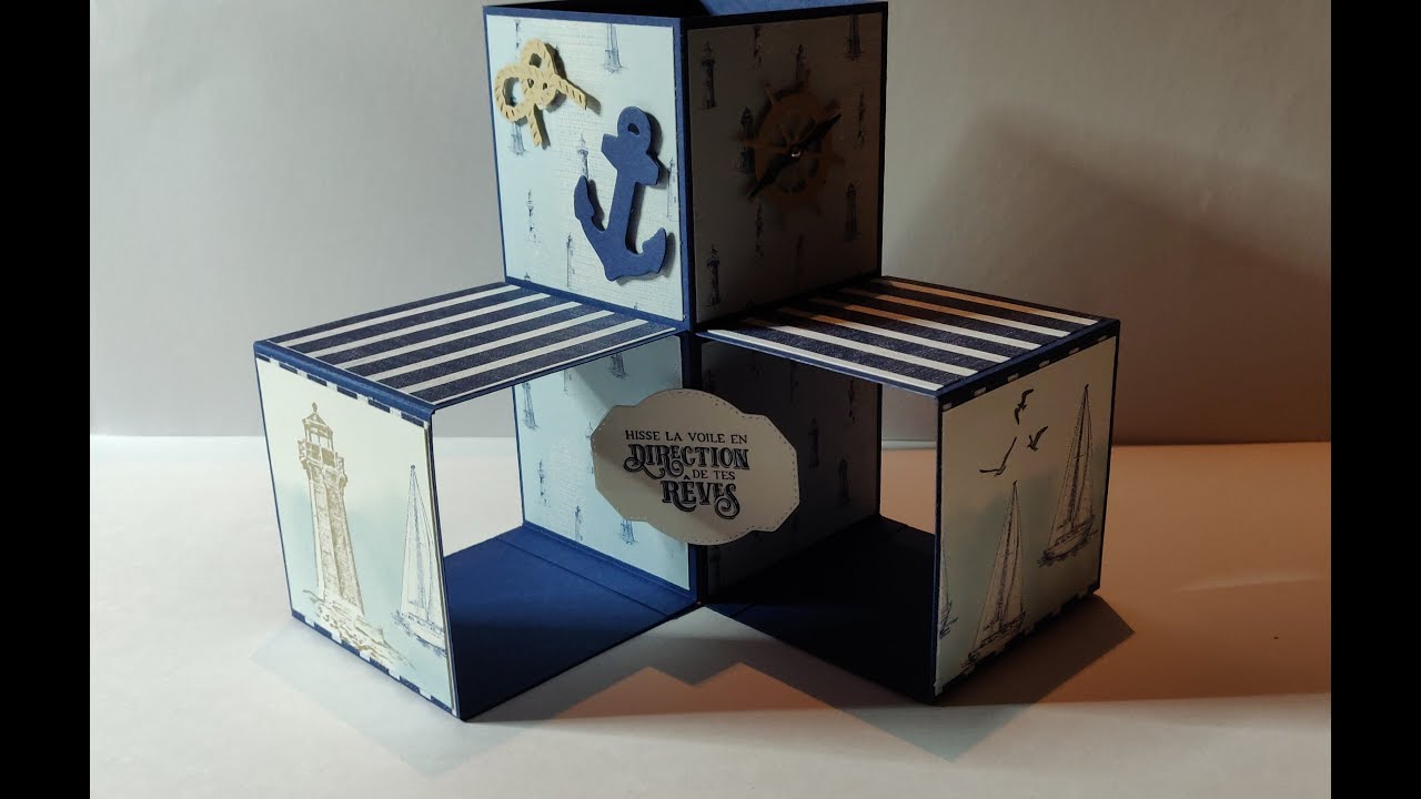 CARTE TRIPLE CUBE POP PUP