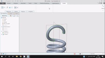 Extension spring - Creo 4.0