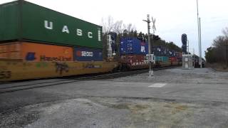 Doublestack Norfolk Southern near Waverly, VA