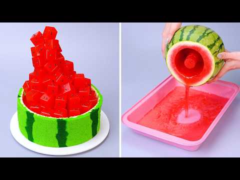 🍉🍉Satisfying WATERMELON Dessert and Cake Hacks | 100 Fresh And Easy Watermelon Dessert Recipes💖
