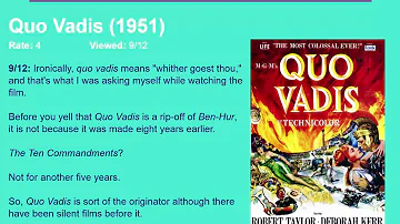 Movie Review: Quo Vadis (1951) [HD]