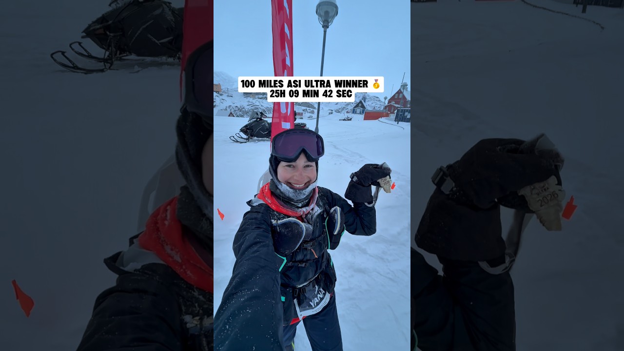 100 Miles ASI ULTRA WINNER 🥇🥹🙏 #ultrarunner #arctic #race #winner