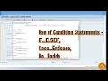 5.Use of Condition Statements - IF...ELSEIF, Case...Endcase, Do...Enddo