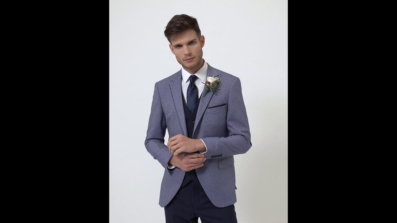 Alexander Blue 3 Piece Wedding Suit