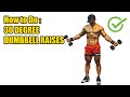 HOW TO DO 30 DEGREE DUMBBELL RAISES - 204 CALORIES PER HOUR - (Back Workout).