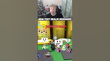 NEW TEST REALM ANNOUNCEMENT MESSAGE (Bee Swarm Simulator)