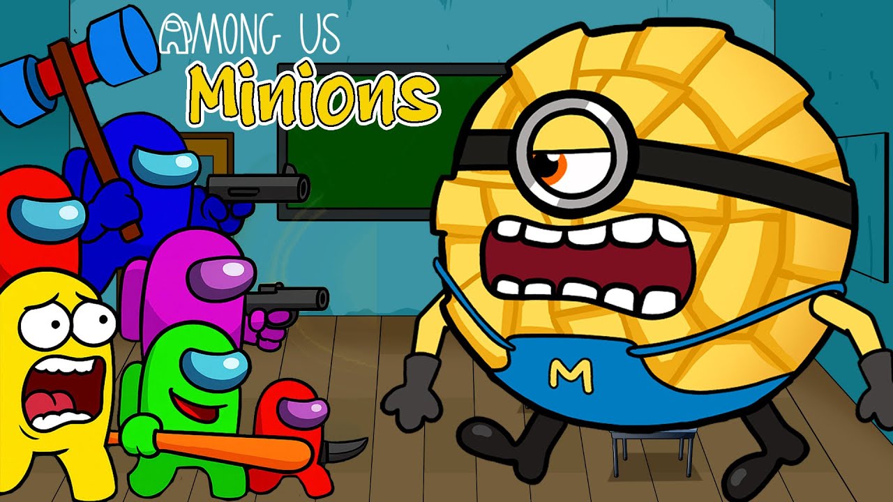어몽어스 | Among Us VS Minions Characters | Inside Out 2 | AMONG US FUNNY ...