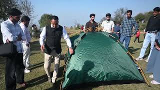Installation of Portable Tent &amp; Camping Accessories – Demonstration by HoD Geography