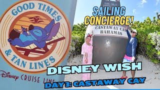First Disney Cruise on the Wish: Castaway Cay, Serenity Bay, Concierge Lounge Hot Tub, 1923, + more!