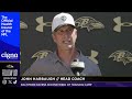 John Harbaugh on First Padded Practice of Training Camp | Baltimore Ravens