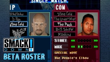 WWF SmackDown! - Beta Roster