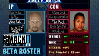 WWF SmackDown! - Beta Roster