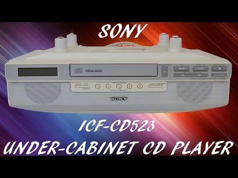 Sony Under Cabinet Cd Player Clock Radio For Kitchen Use Icf Cd523