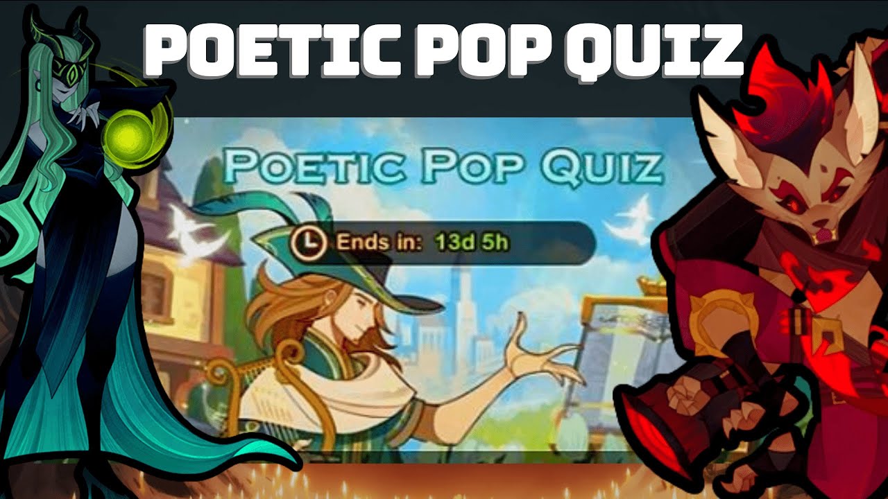 Poetic Pop Quiz Answers Day 5 6 [AFK ARENA] YouTube