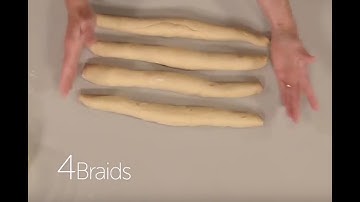 How To Make a 4-Braided Challah | Challah Workshop Part 5