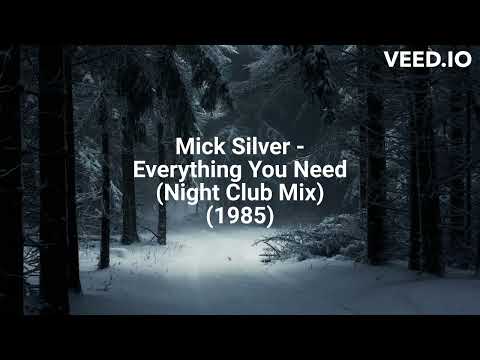 Mick Silver — Mick Silver - Everything You Need (Night Club Mix) (1985)