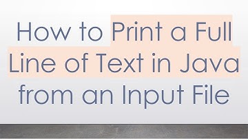 How to Print a Full Line of Text in Java from an Input File