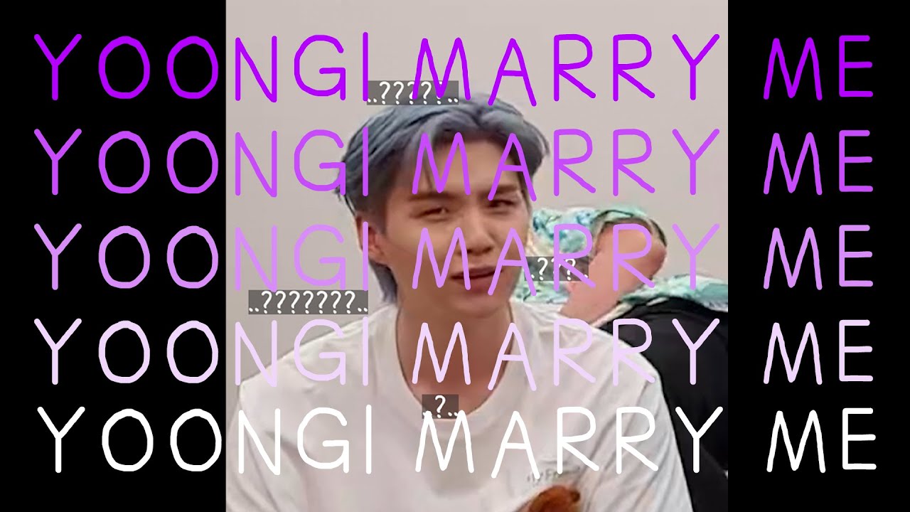 윤기 메리미 모음 YOONGI MARRY ME?╭(°△°)╮??