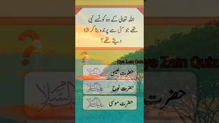 Oye Zain Quiz 💯 #allah-(SWT) #nabi #rasul #paygambar #allepisode #maklub #bird #quran #ayat #jadu ∆∆