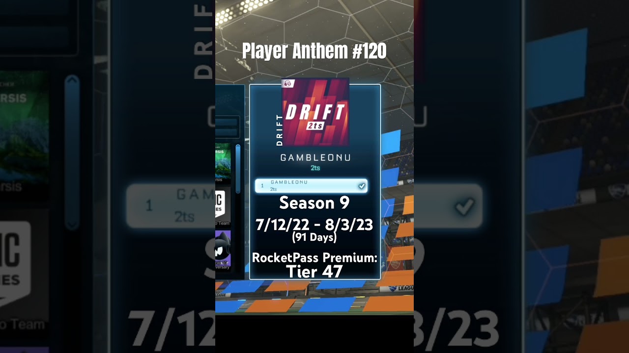 *G A M B L E O N U* Player Anthem Rocket League 