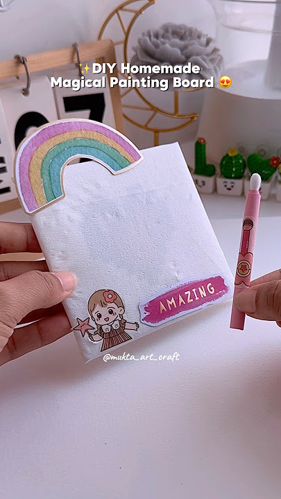 ✨DIY Magical Painting Board😍📋#shorts #art #diy #muktaartandcraft #viralvideo #youtubeshortsviral