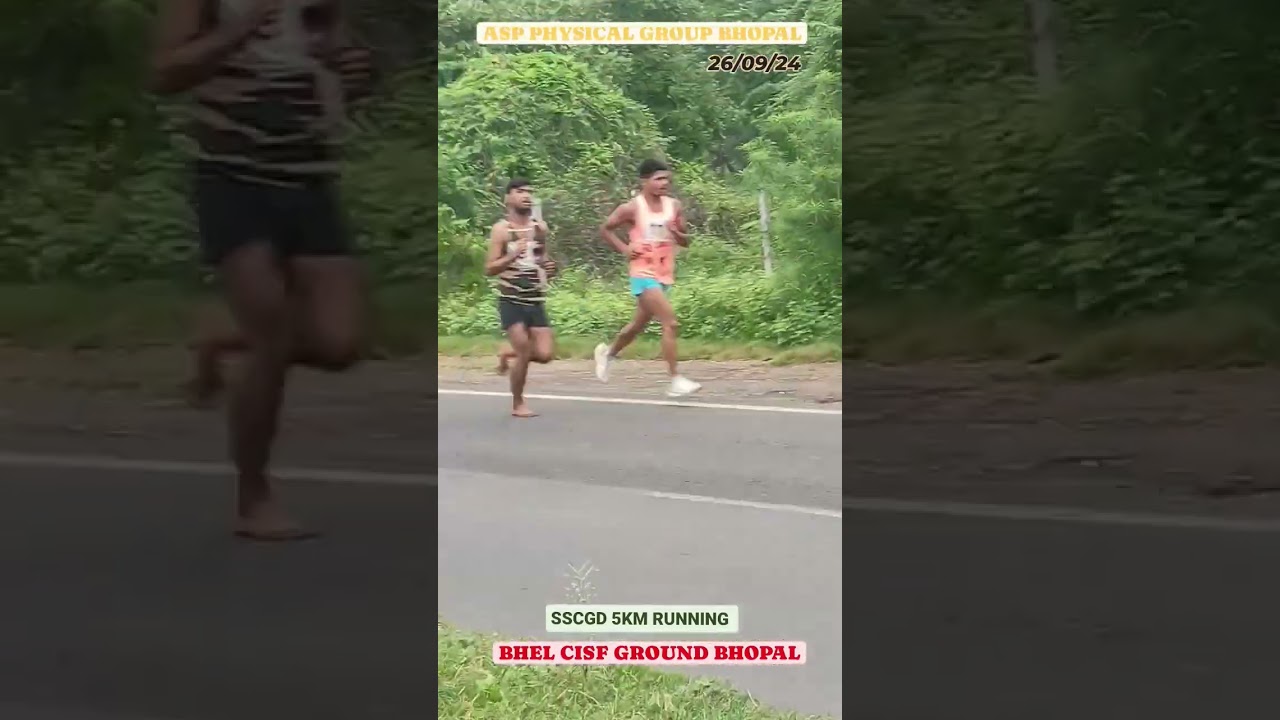 26/09/24 BHEL CISF GROUND 5KM RUNNING l abhay sir 9893042608