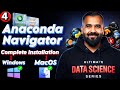 Anaconda Navigator Complete Installation for Windows &amp; MacOS Explained in Hindi 