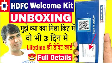 hdfc bank account welcome kit unboxing | hdfc bank atm | hdfc welcome kit unboxing | HDFC debit card