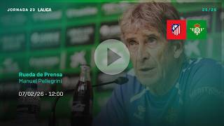Rueda De Prensa De Manuel Pellegrini Previa Al atletirealbetis 