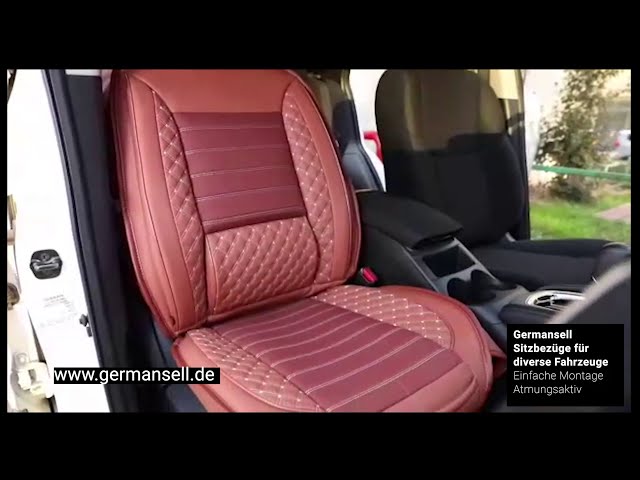 Kaufe ELUTO 5 Sitze Luxus-Autositzbezug Universal-Leder Auto vorne