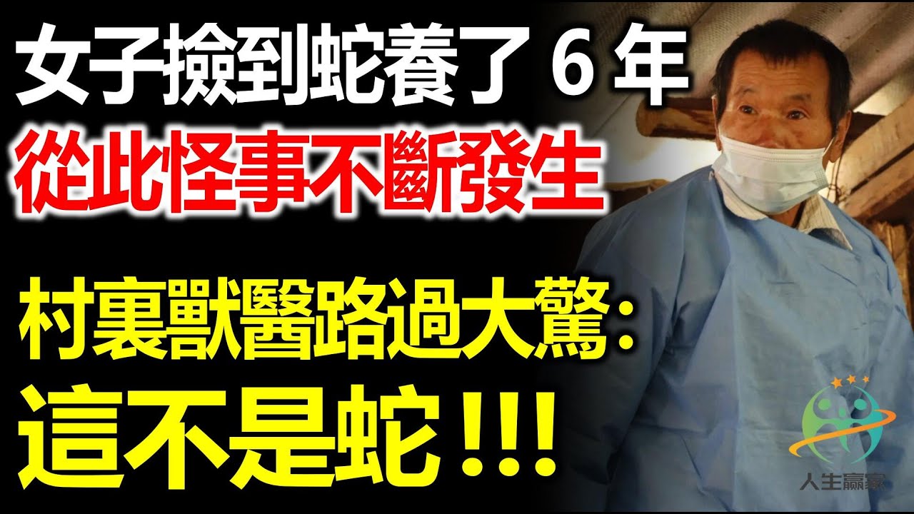 女子撿到蛇養了6年，從此怪事不斷發生，村裏獸醫路過大驚：這根本不是蛇！
