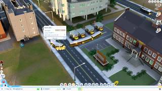 Sim City - School Bus glitch