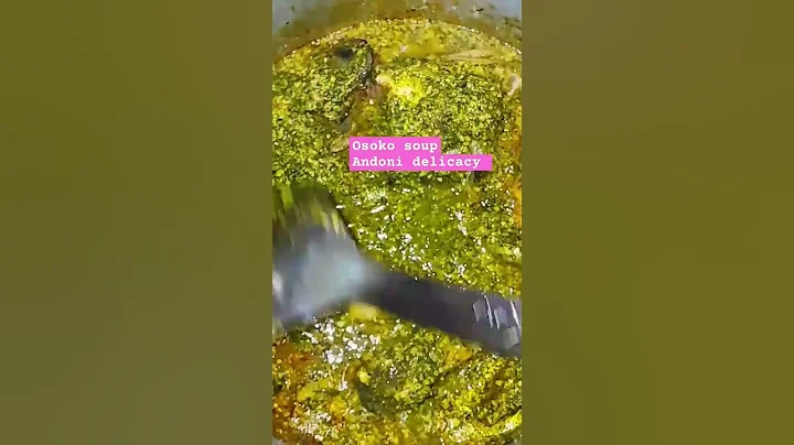 Pounded Afang and egushi/osoko soup#cooking#food #viralshorts
