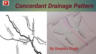 Concordant Drainage Pattern | Types of Drainage Pattern