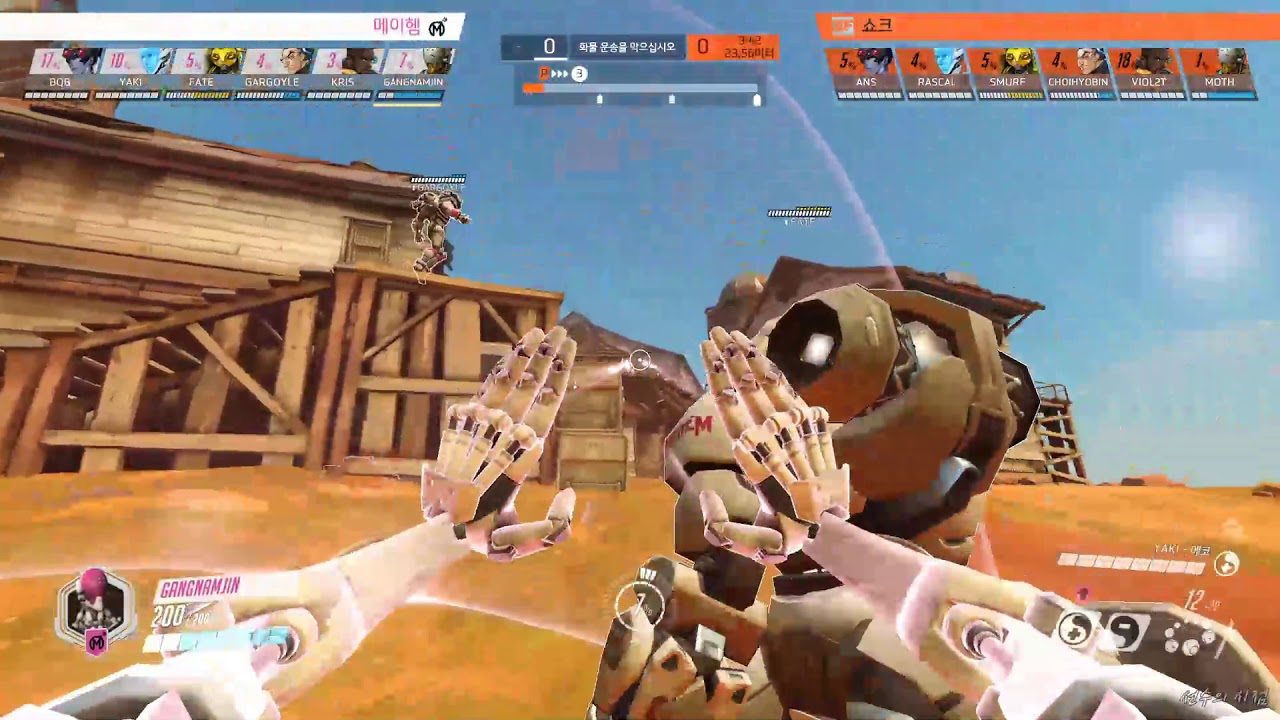 강남진 선수의 시점 l OWL 토너먼트 결승전 (Florida Mayhem - Gangnamjin)