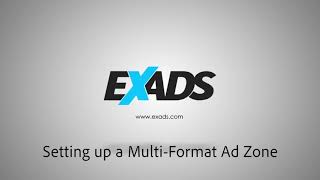 Setting up a Multi-Format Ad Zone