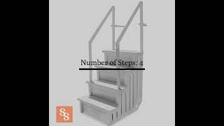 Celebrity Above Ground Swimming Pool Ladder Heavy Duty Pool Stairs Wealth