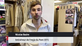 Nicolas Bazire, entraîneur de Freyja du Pont (03/03 à Paris-Vincennes)