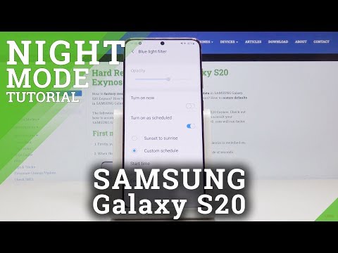 How to Activate Blue Light Filter in Samsung Galaxy S20 – Eye Protection Mode