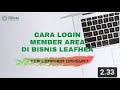 Cara Login Member Area di Bisnis Leafhea - Leafhea Shoap Batam
