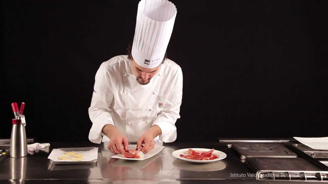 Sfoglie di mais, spuma di parmigiano e Culatello di Zibello DOP