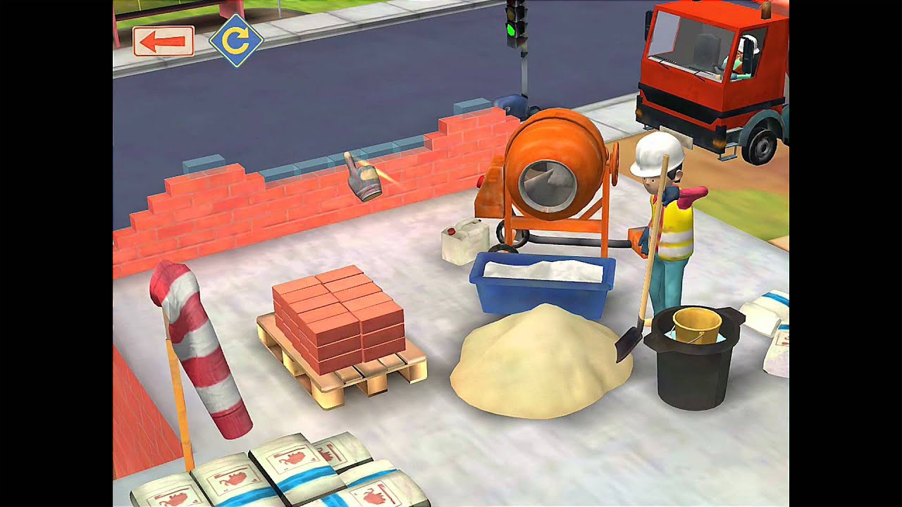 Små byggare -- jobba på byggarbetsplats