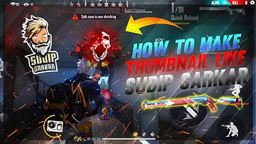 How To Make Thumbnail Like Sudip Sarkar || Thumbnail tutorial || Sidhu GFX