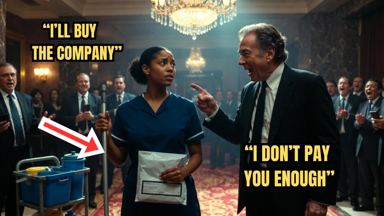 BILLIONAIRE LAUGHED WHEN A BLACK JANITOR SAID 