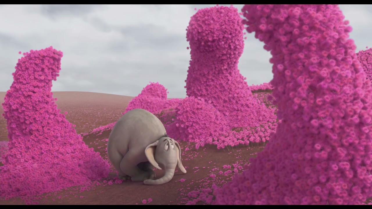 *Horton Hears a Who!* Horton trying to find the flower with the speck among ALLLLLL the others 🌺