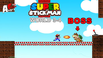 Super Stick Run - World 3-4 / Gameplay Walkthrough (Android, iOS)
