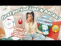 FIRST Period Tips and Hacks!| Girl Talk | just jordyn